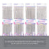 Set of 8 iridescent holographic BYOB pencils with erasers by Bazicstore, featuring vibrant, reflective color finishes.