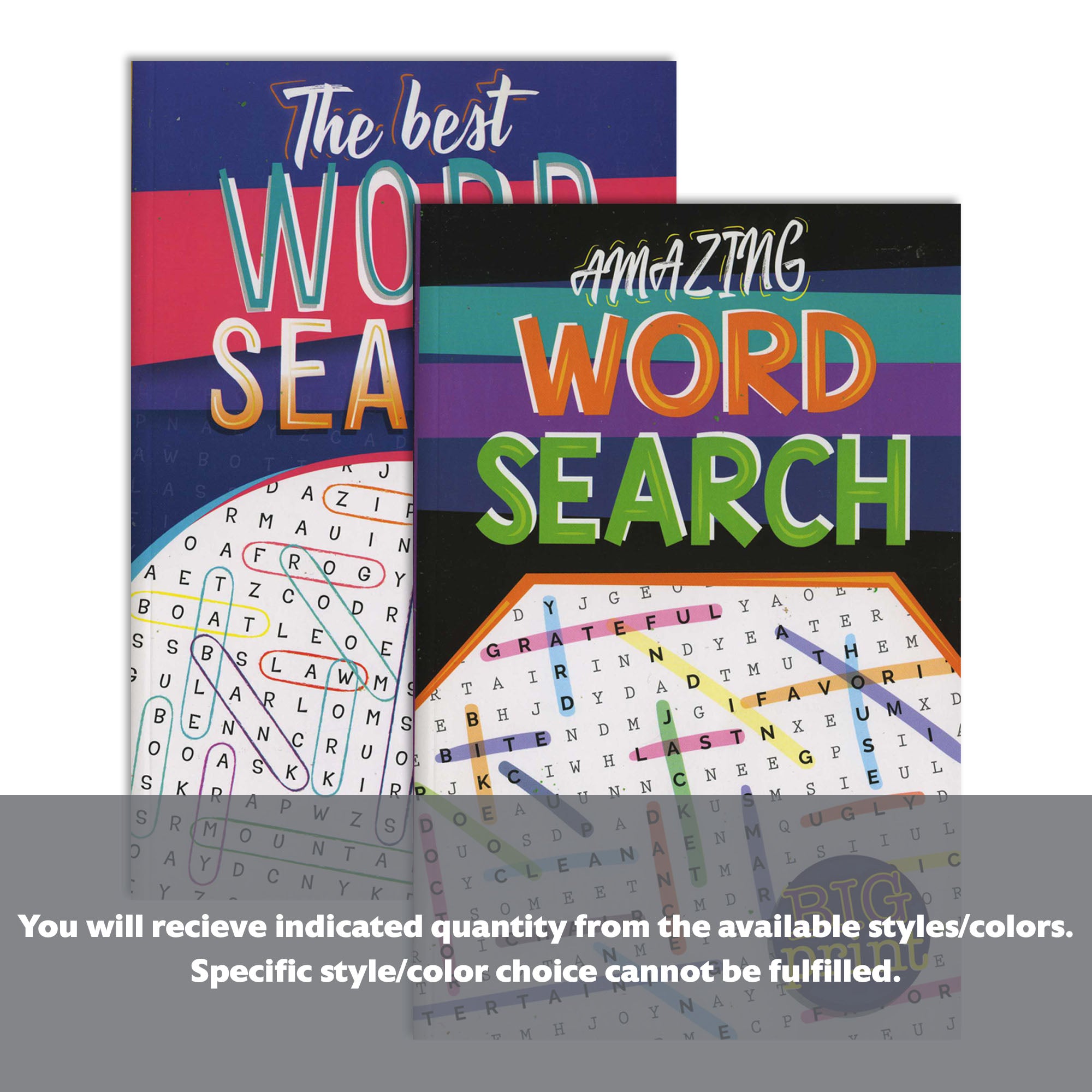 Big Print Find-A-Word Digest Puzzle Books