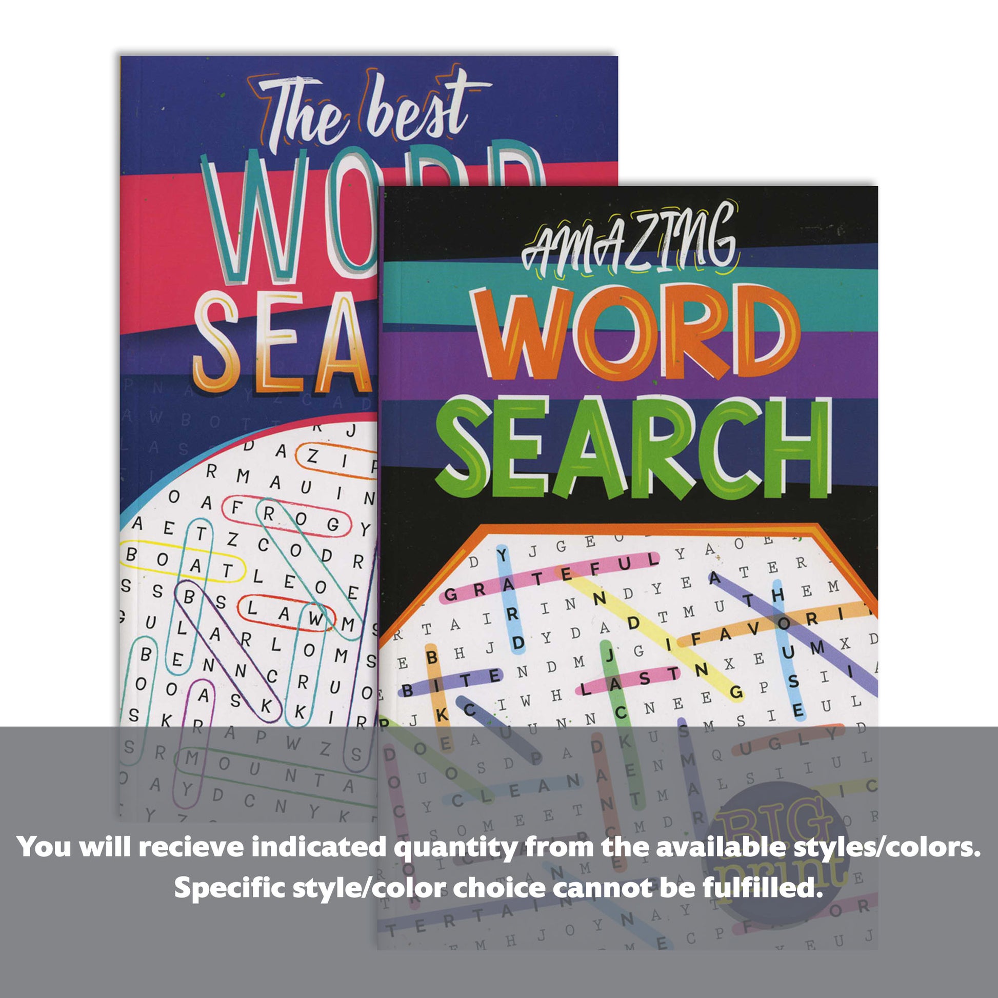 Big Print Find-A-Word Digest Puzzle Books