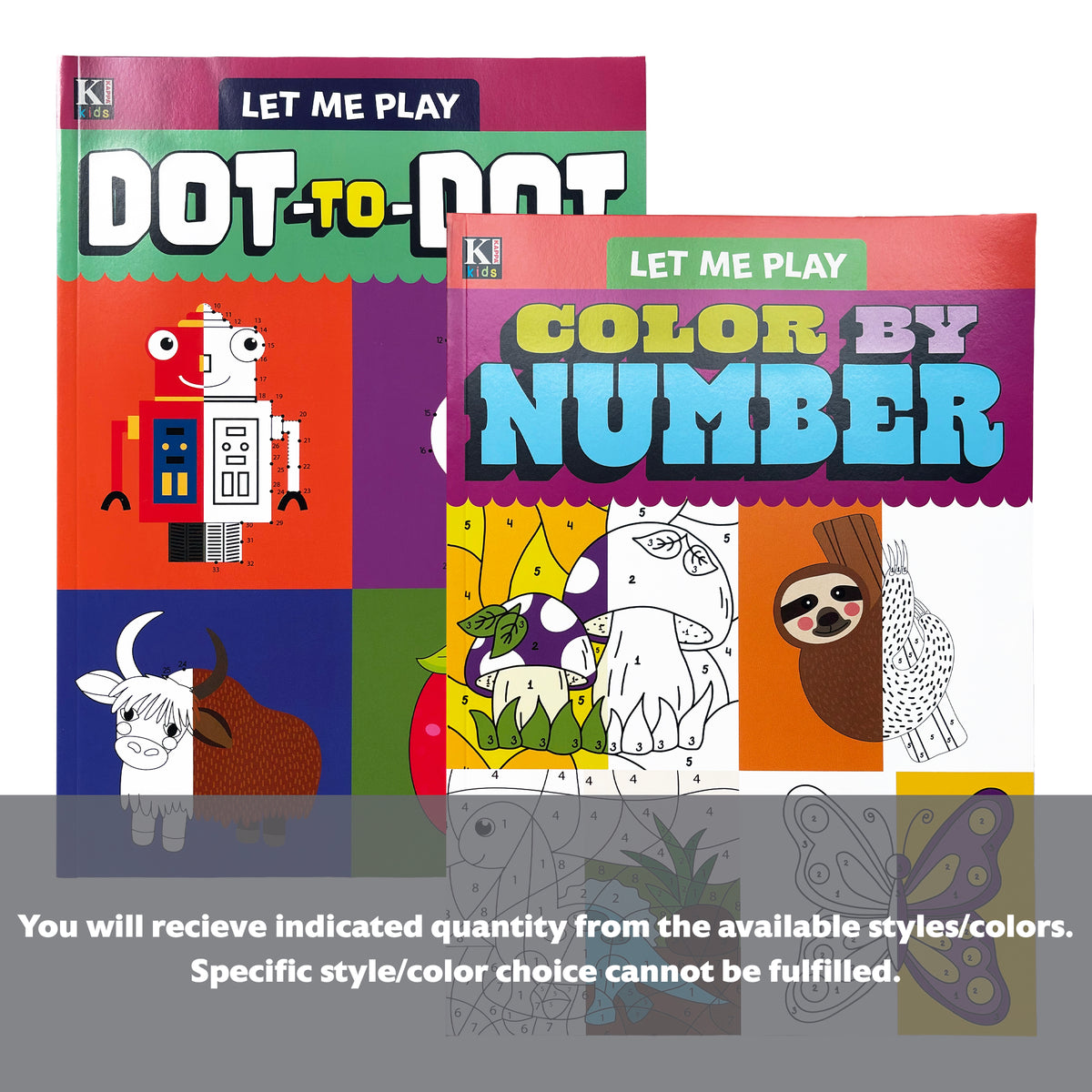 BAZIC KAPPA Let Me Play coloring and activity book, BYOB set with colorful pages and fun illustrations for kids.