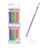 Set of 8 pastel wood pencils with erasers from BZBox, perfect for artistic projects and coloring.