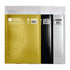 Metallic bubble mailer by Bazicstore, 6x9.25 inches, #0 size, lightweight protective packaging with metallic finish and bubble lining.