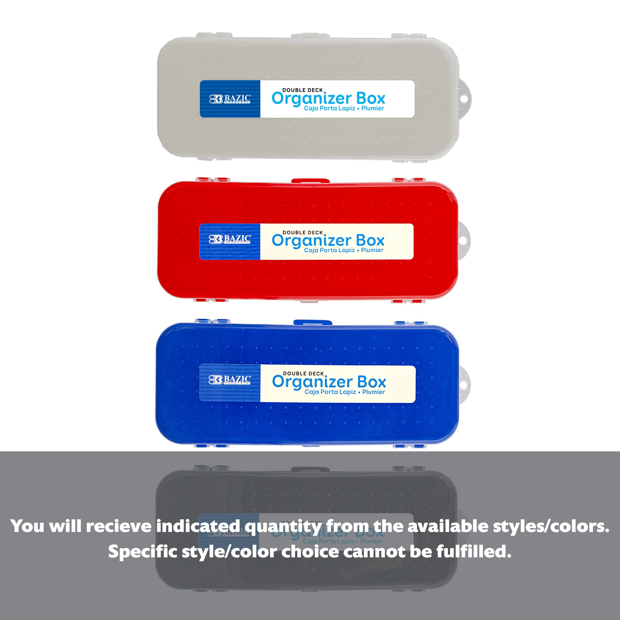 Bazicstore BYOB double deck organizer box with compartments for storage and organization.