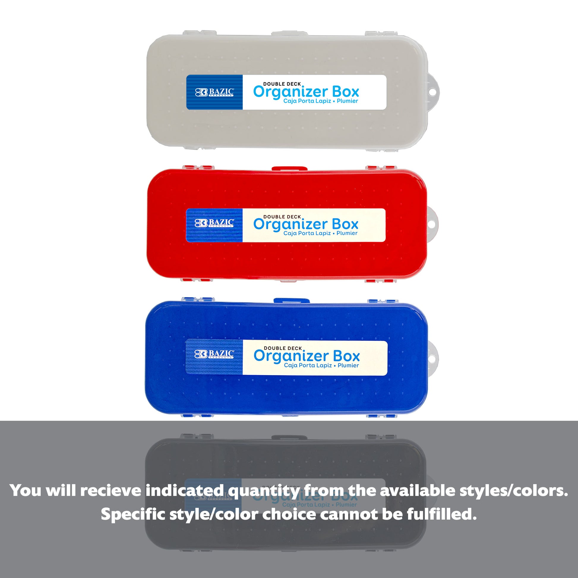 Bazicstore BYOB double deck organizer box with compartments for storage and organization.