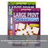 BAZIC KAPPA Large Print Crosswords BYOB set with printed crossword puzzle sheets on white paper.