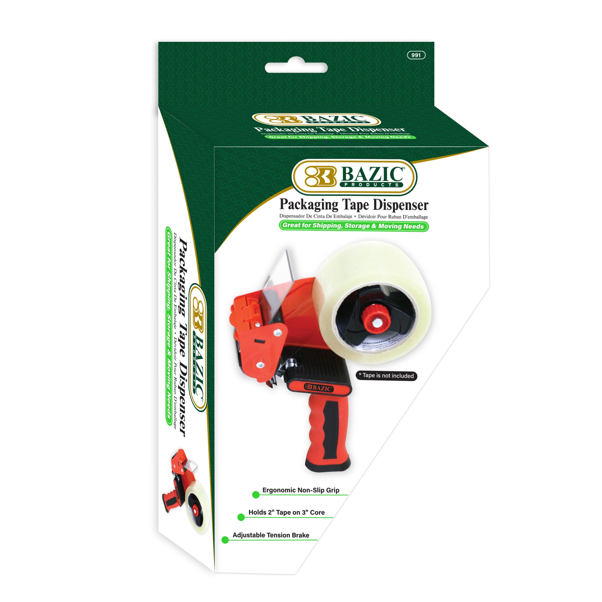 Non-Slip Grip Premium Comfort Packaging Tape Dispenser