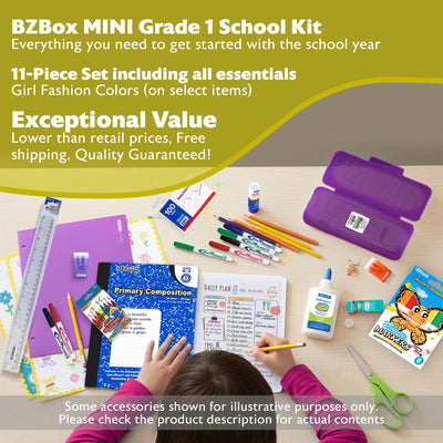 Back to School Kit, Grade 1, Girl, MINI, US