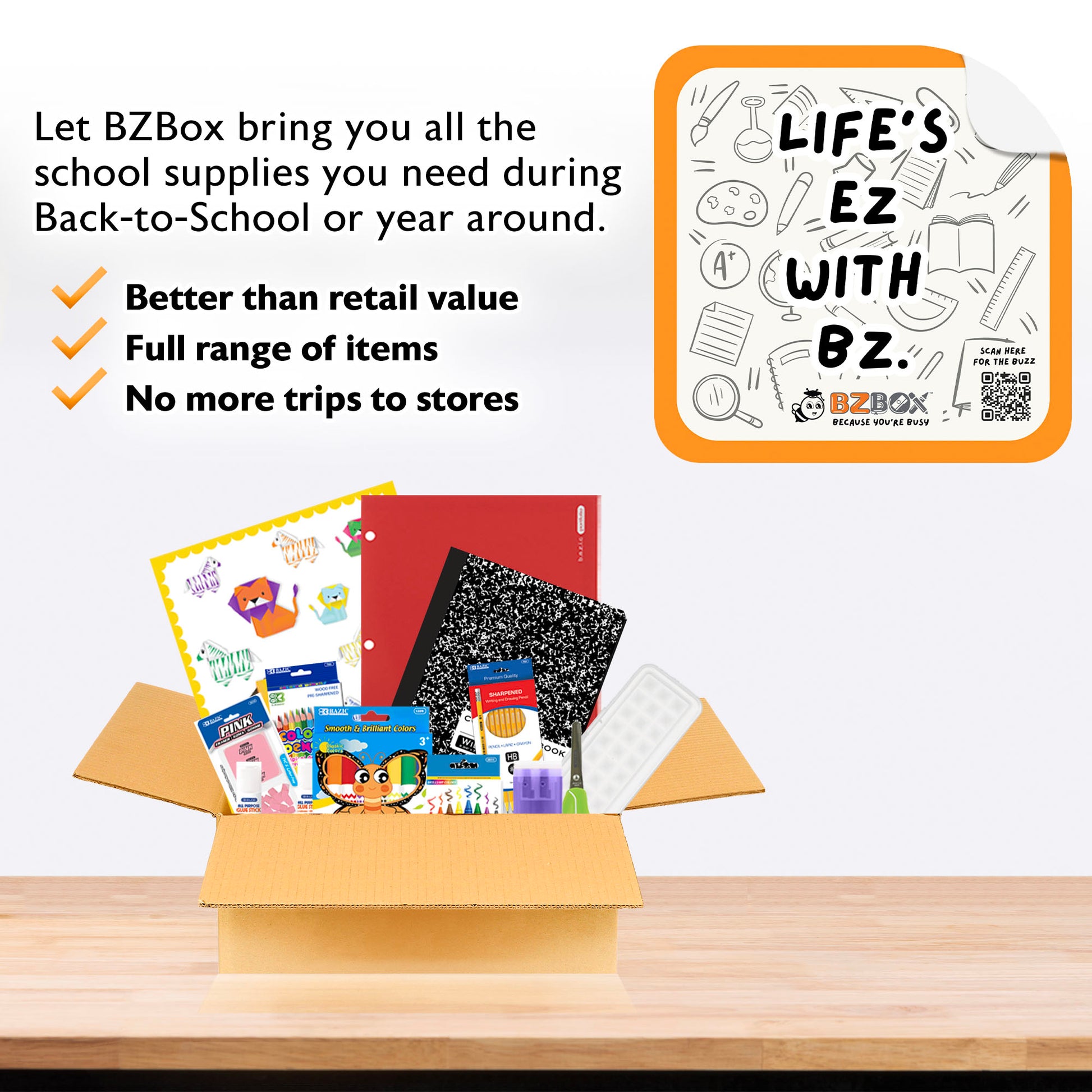 Back to School Kit, Grade 2, Std, Mini, US - BZBox
