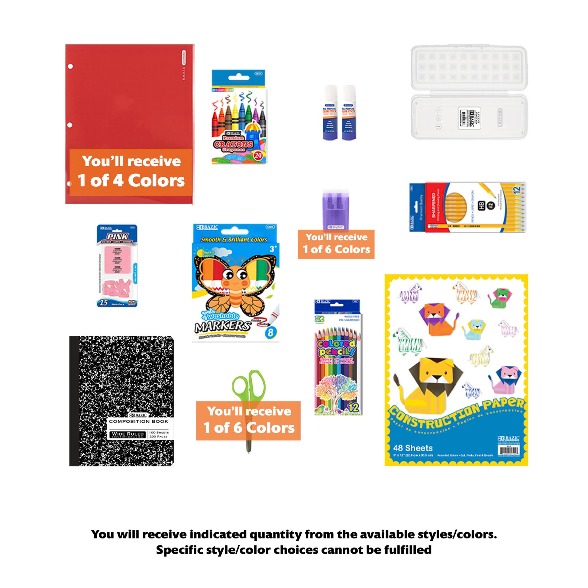 Back to School Kit, Grade 2, Std, Mini, US - BZBox
