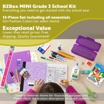 Back to School Kit, Grade 3, Girl, MINI, US