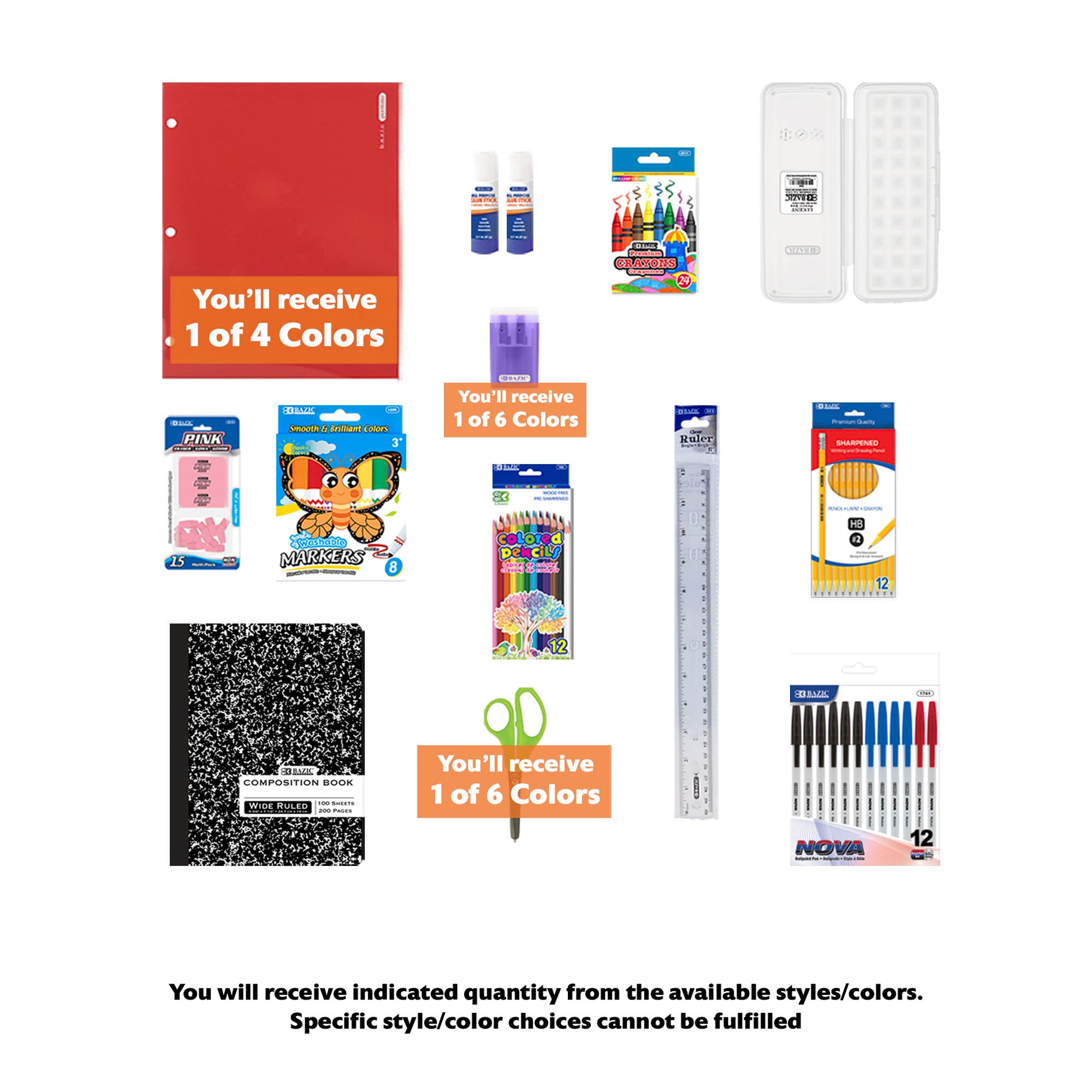 Back to School Kit, Grade 3, Std, Mini, US - BZBox