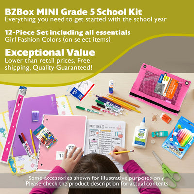 Back to School Kit, Grade 5, Girl, MINI, US