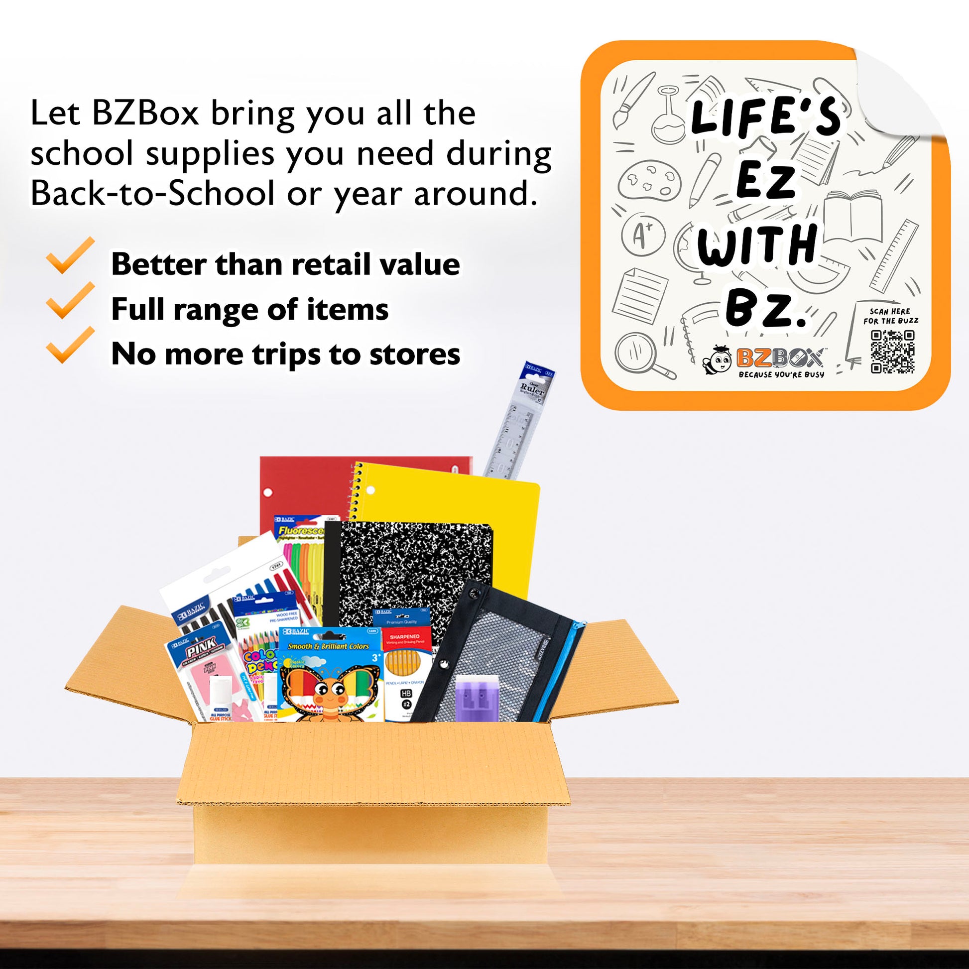 Back to School Kit, Grade 5, Std, Mini, US - BZBox