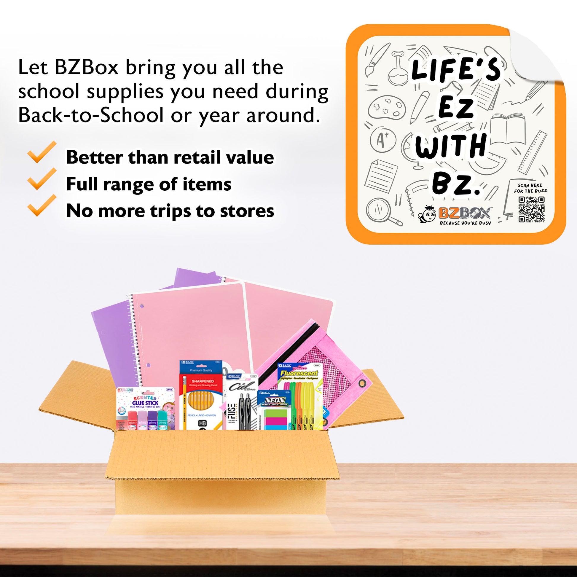 Back to School Kit, Grade 7, Girl, MINI, US