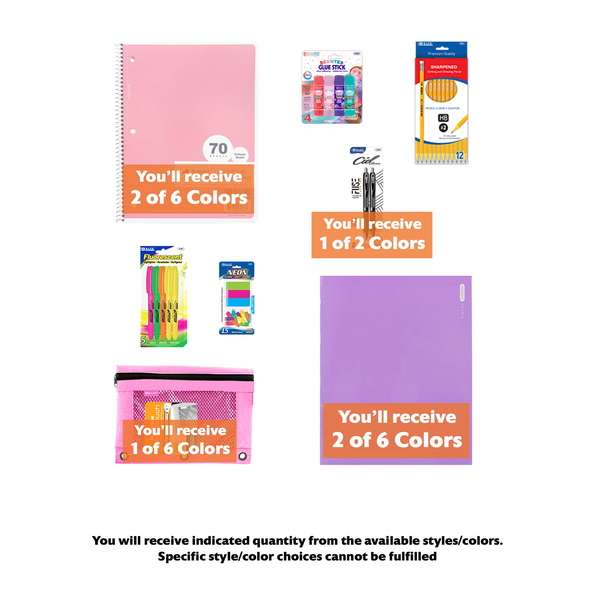 Back to School Kit, Grade 7, Girl, MINI, US