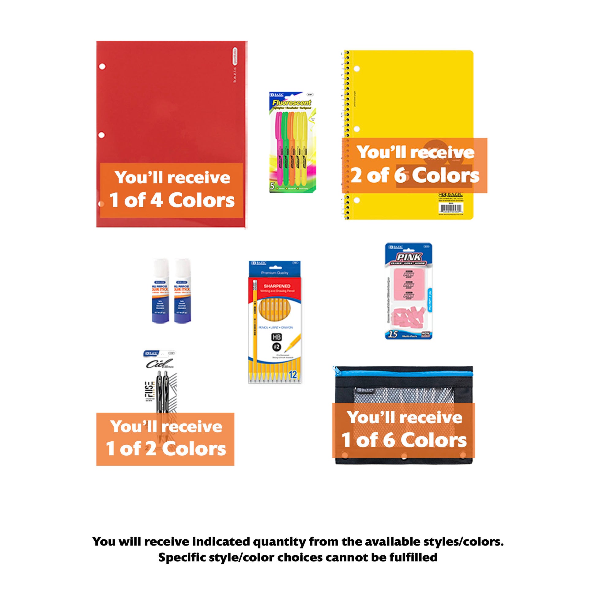 Back to School Kit, Grade 7, Std, Mini, US - BZBox