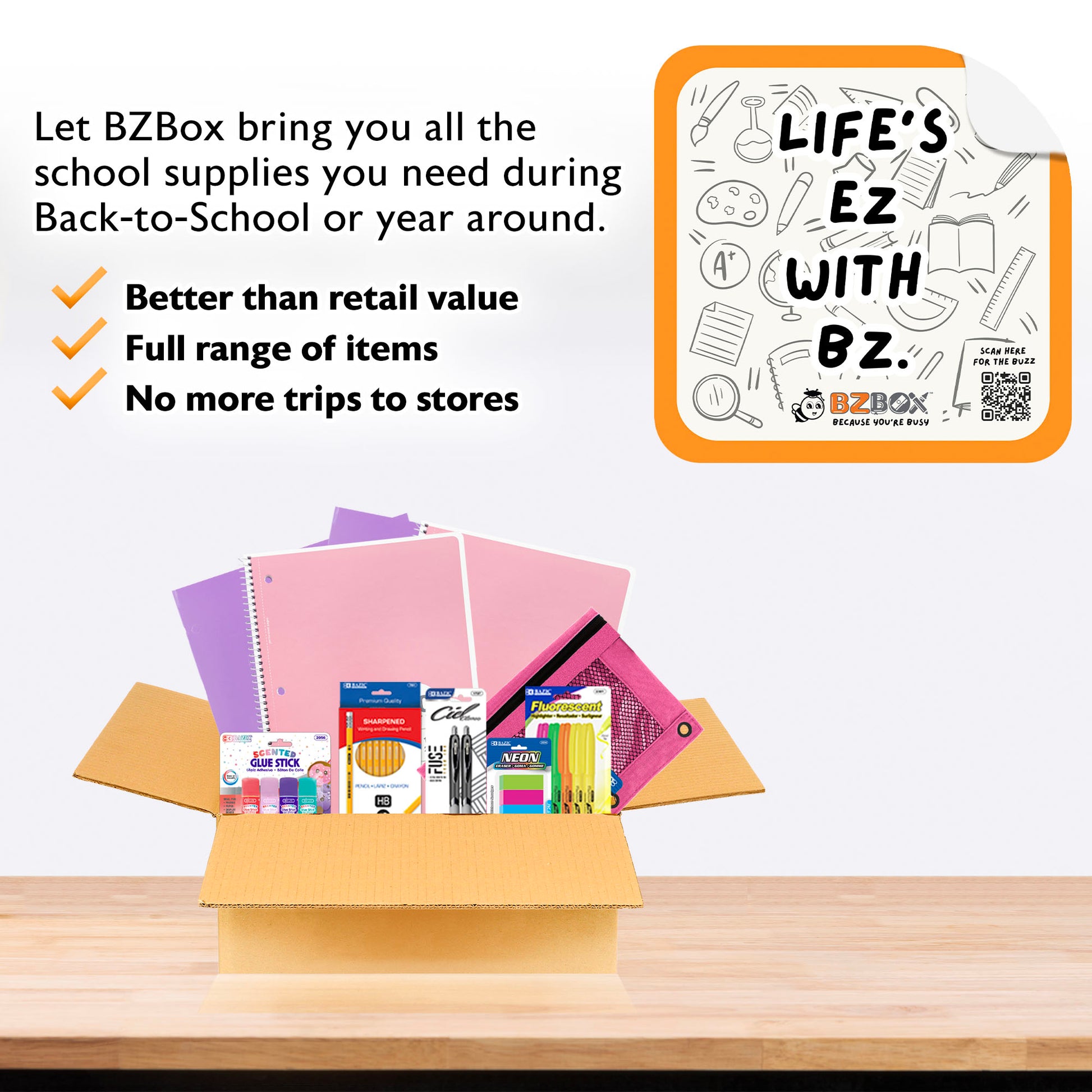 Back to School Kit, Grade 8, Girl, MINI, US