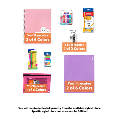 Back to School Kit, Grade 8, Girl, MINI, US