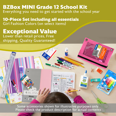 Back to School Kit, Grade 12, Girl, MINI, US