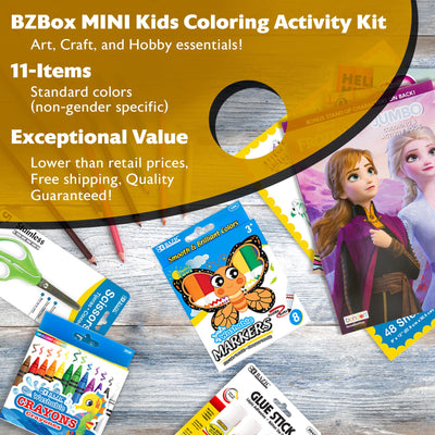 Kids Coloring Activity Kit, Essentials, Mini, 11 items