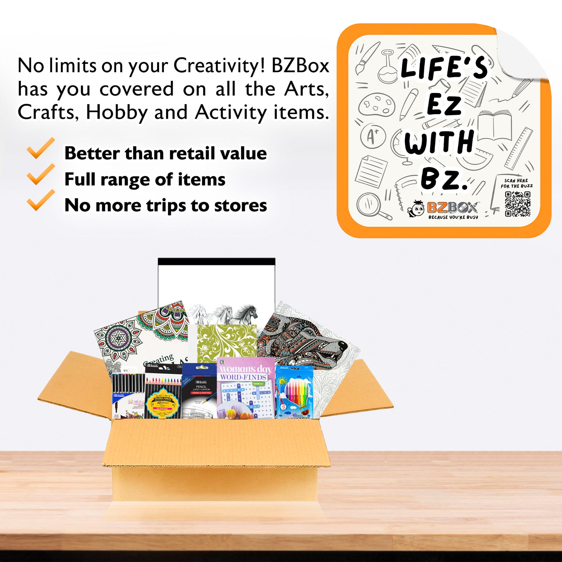 Teen and Adult Coloring & Activity, Essentials Kit, MINI, 9 items