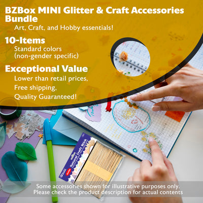 Glitter & Craft Accessories Bundle, MINI, 10 items