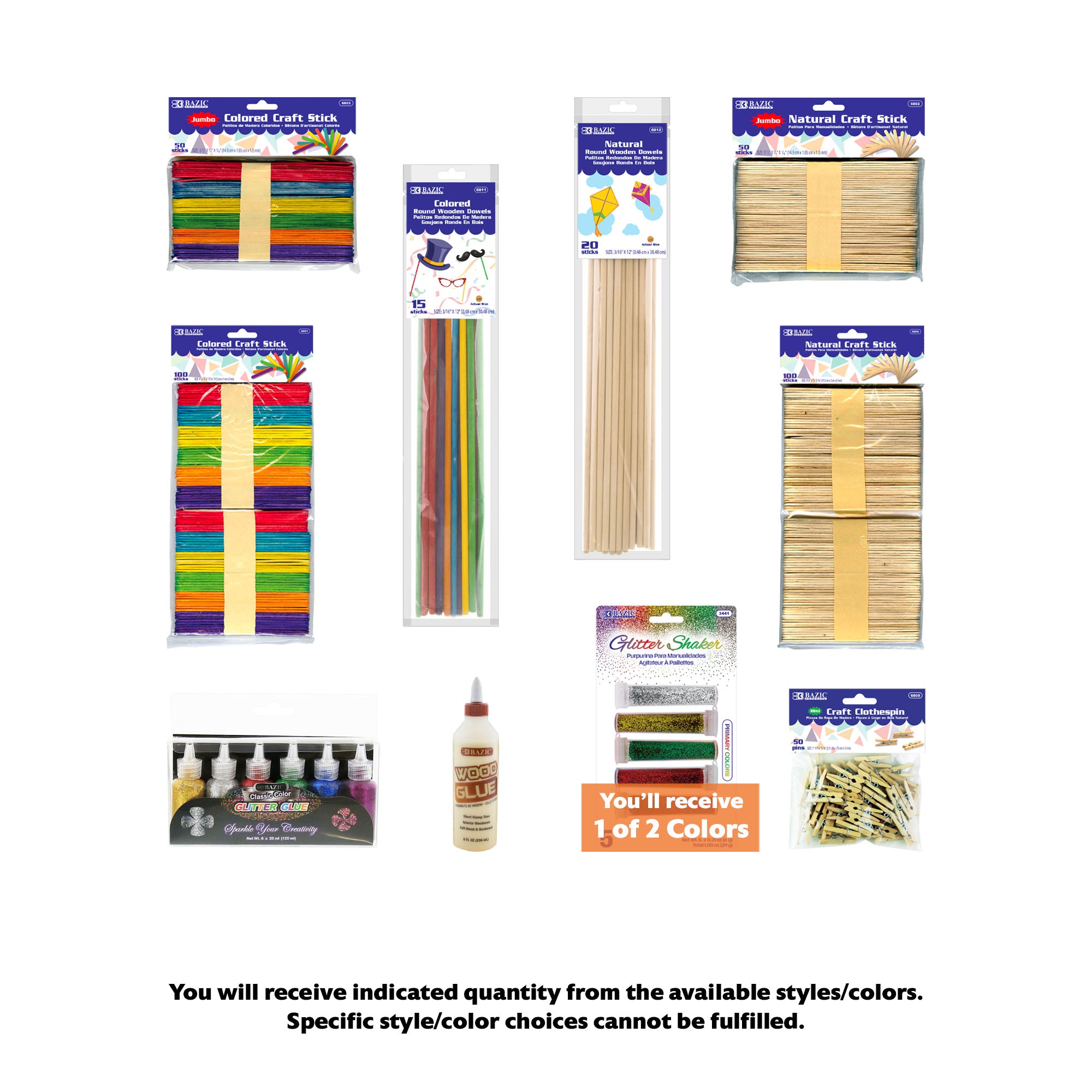 Glitter & Craft Accessories Bundle, MINI, 10 items