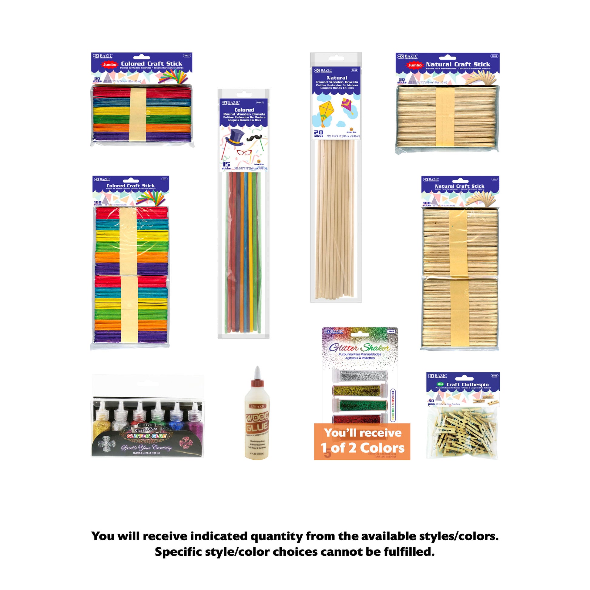 Glitter & Craft Accessories Bundle, MINI, 10 items