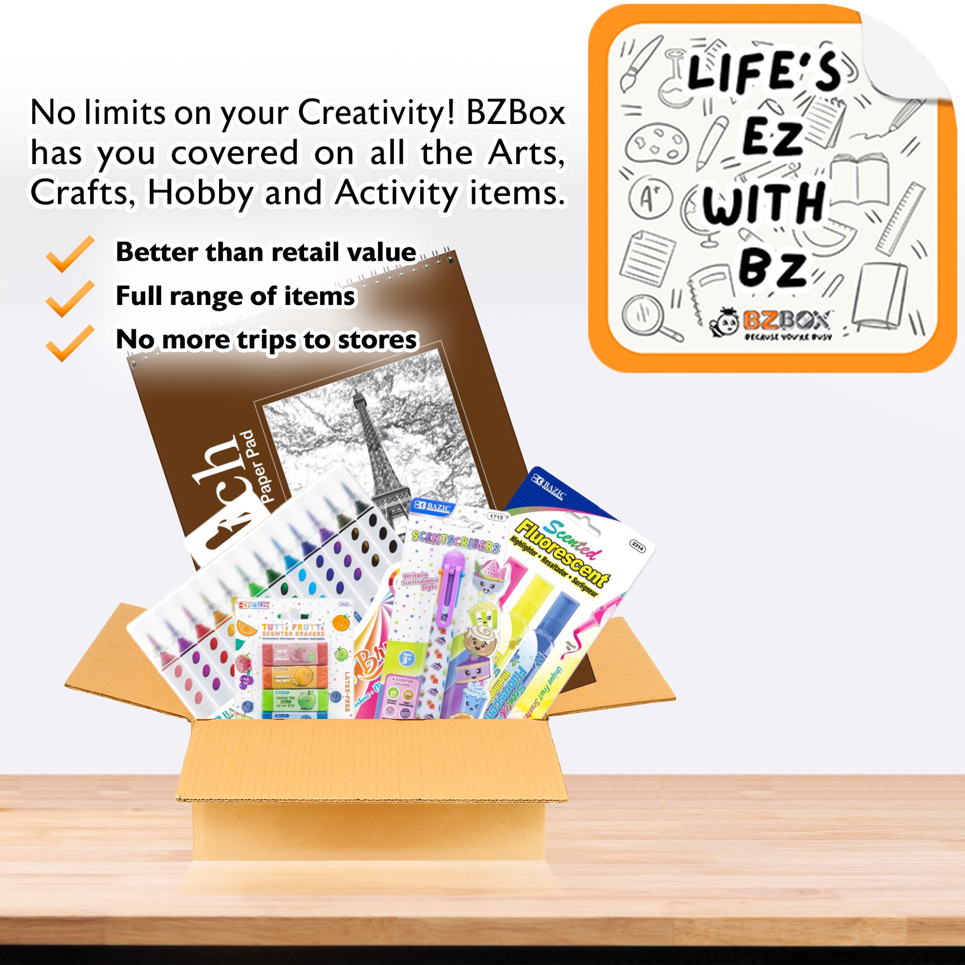 Scented Stationery Bundle, 8 Items, MINI