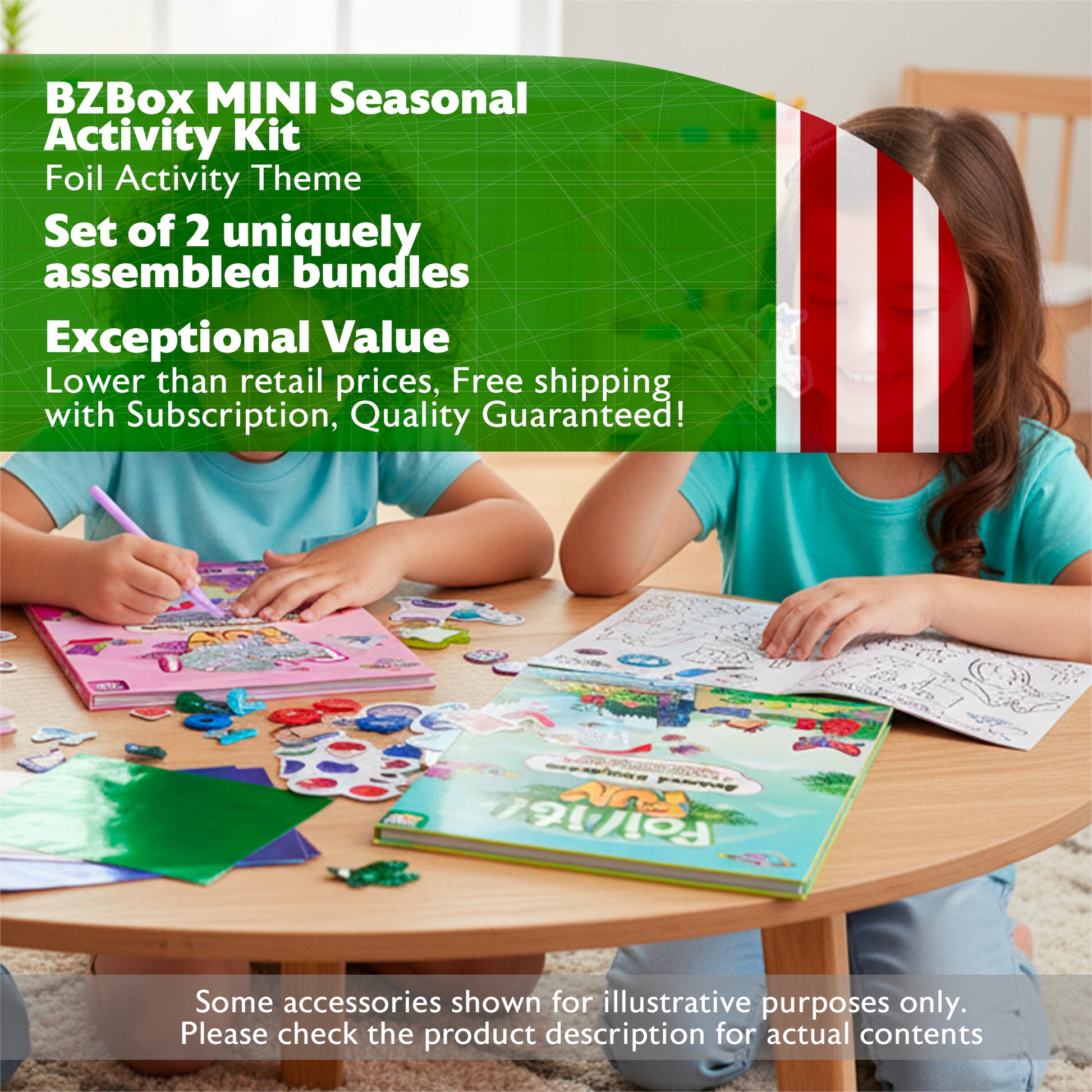Seasonal Activity Kit, Foil Theme, 2 items, MINI - BZBox