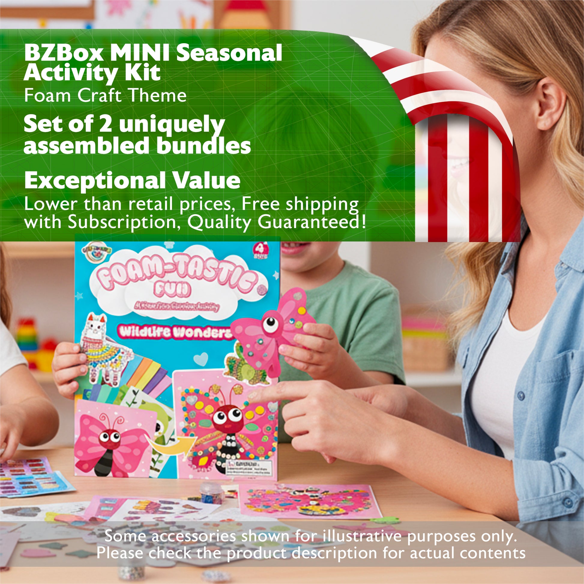 Seasonal Activity Kit, Foam Craft, 2 items, MINI - BZBox