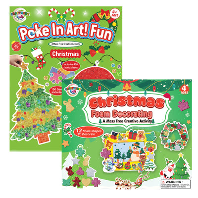 Christmas Activity Kit, Foam and Poke-in Cards,  2 items, MINI