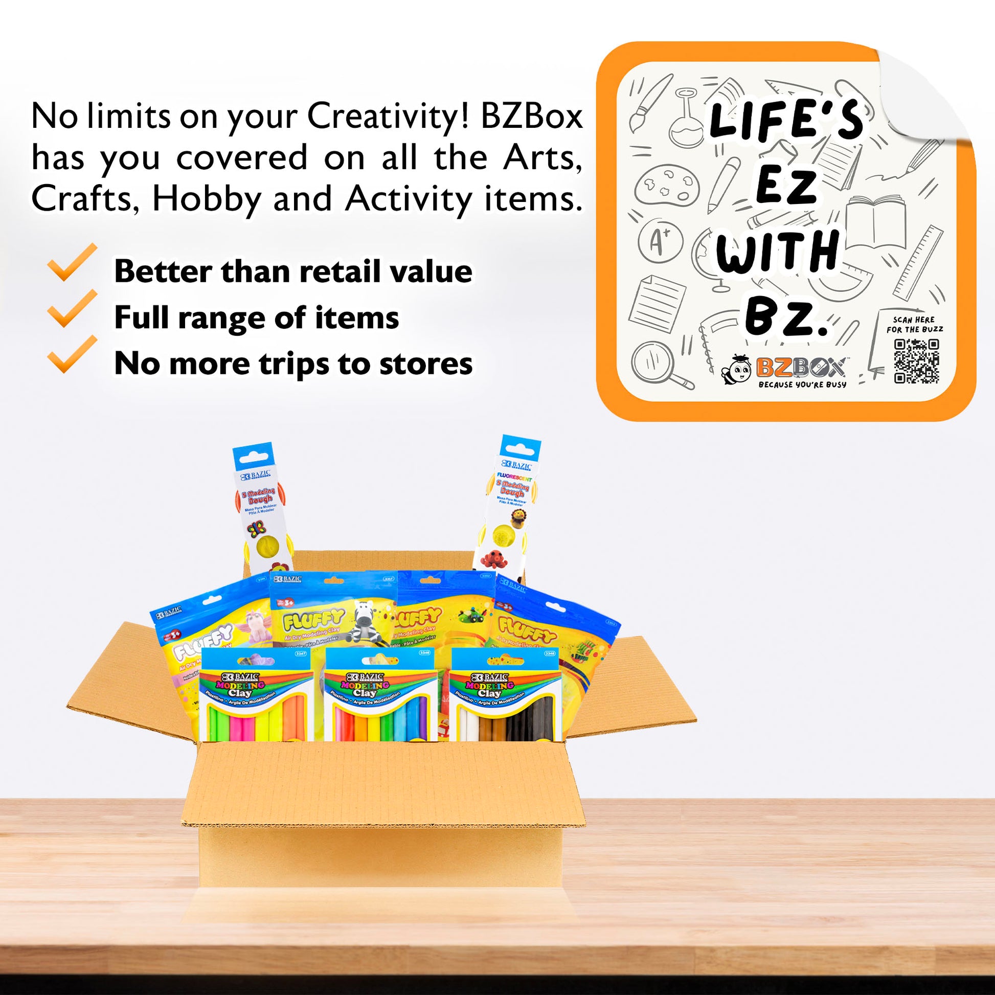 Modeling Clay and Dough Bundle, MINI, 9 items