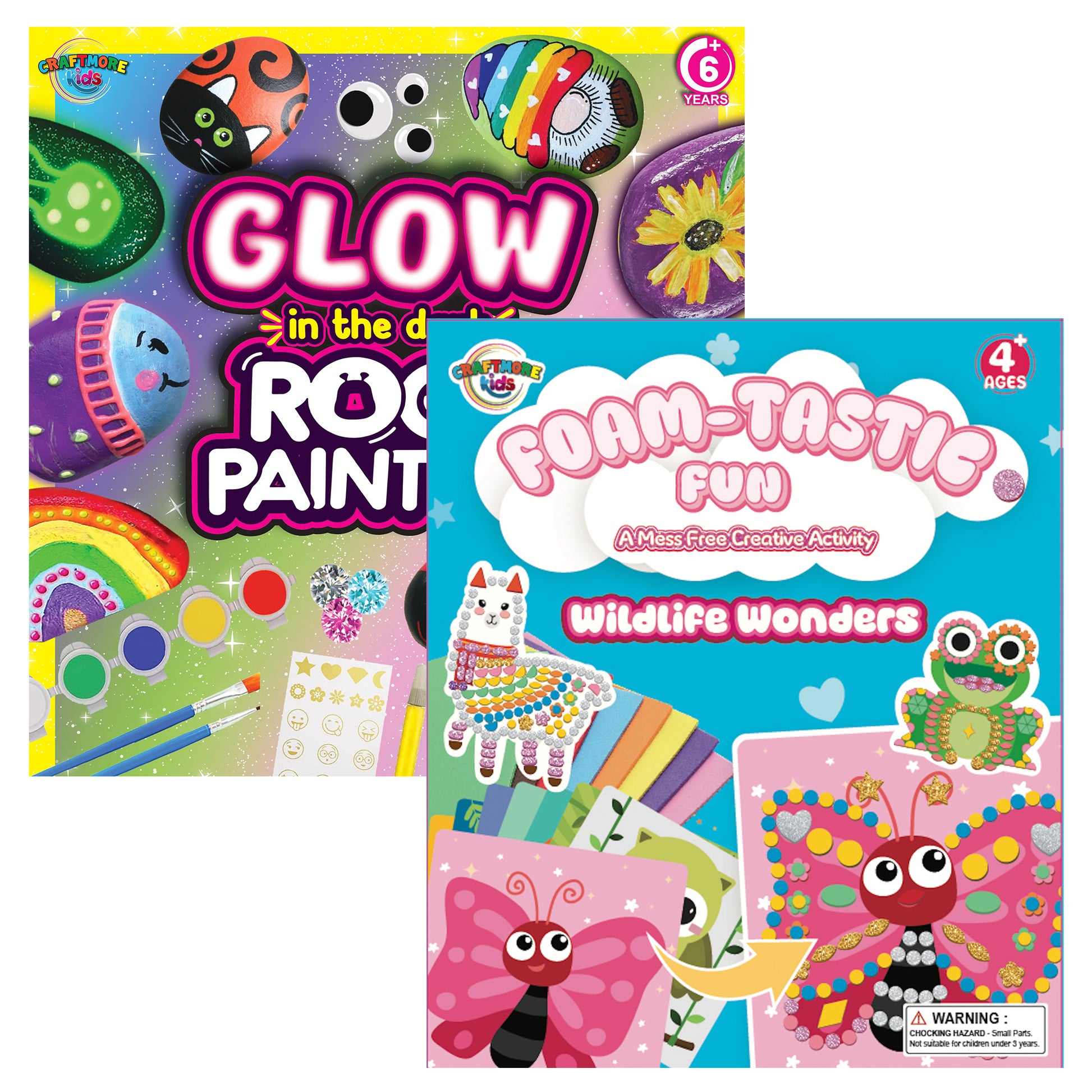 Kids Activity Gift Bundle, Glow in the Dark Painting Kit and Foam Craft, 2 items, MINI