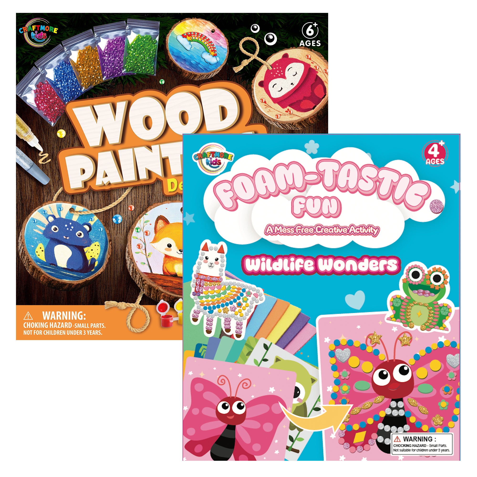 Kids Activity Gift Bundle, Wood Painting Kit and Foam Craft, 2 items, MINI
