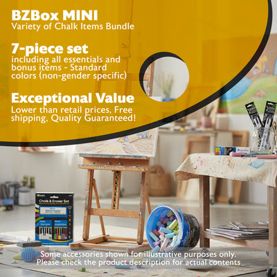 Variety of Chalk Items Bundle, 7 Items, MINI