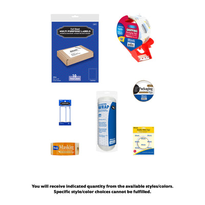 Essential Assortment of Packaging and Shipping supplies, 7 items, MINI