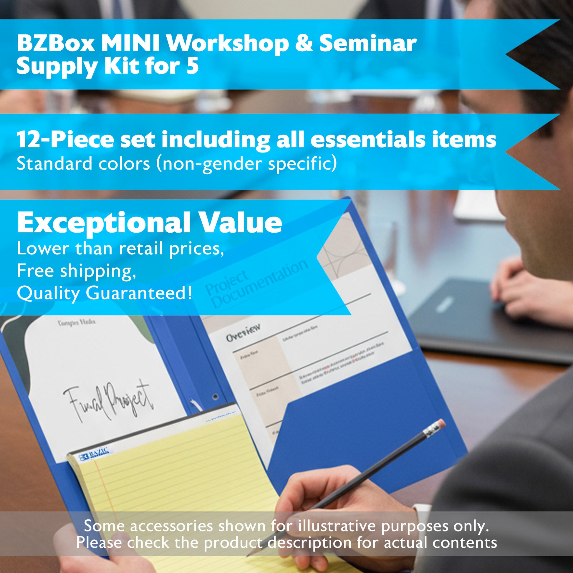 Worshop & Seminar Supply Kit for 5, 12 items, MINI