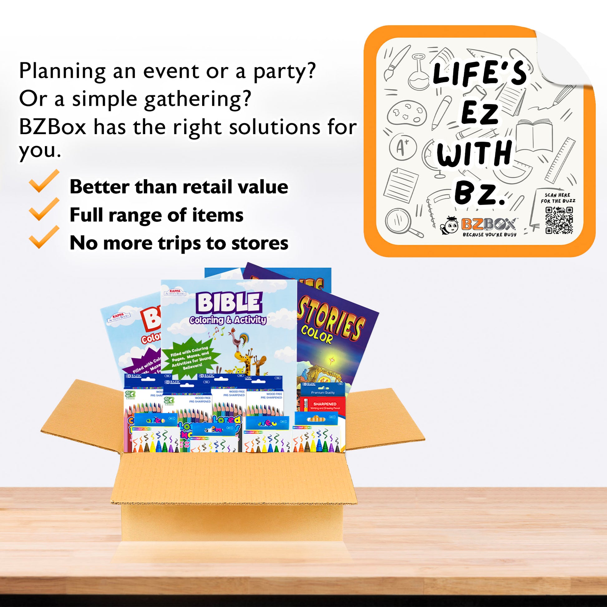 Sunday School Activity Kit for 4, 13 items, MINI