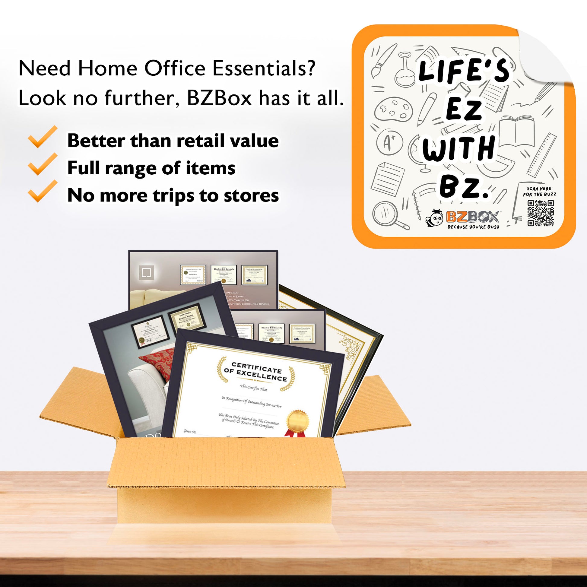 Document and Certificate Frames Bundle, 5 Items, MINI