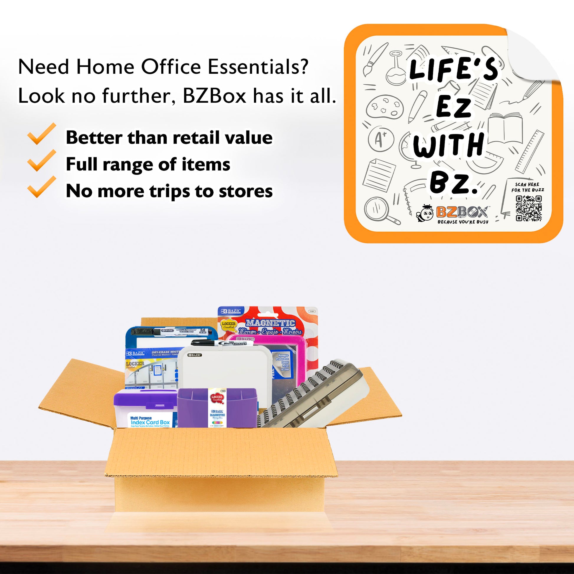 Locker Accessories and Organizer cases Kit, 6 Items,  MINI