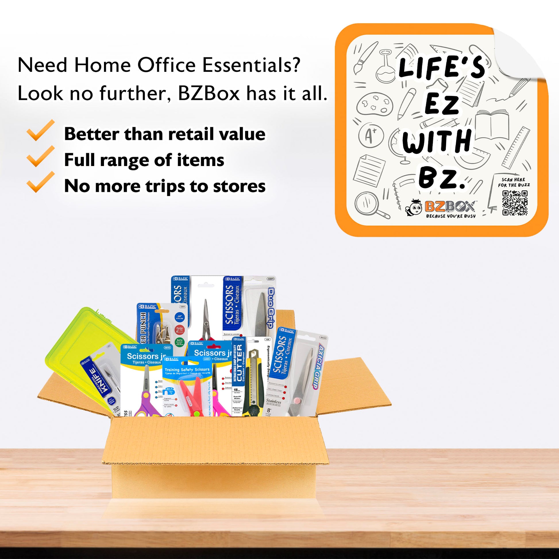 Scissors and Tools Variety Bundle, Essentials Assortment, 10 items, MINI