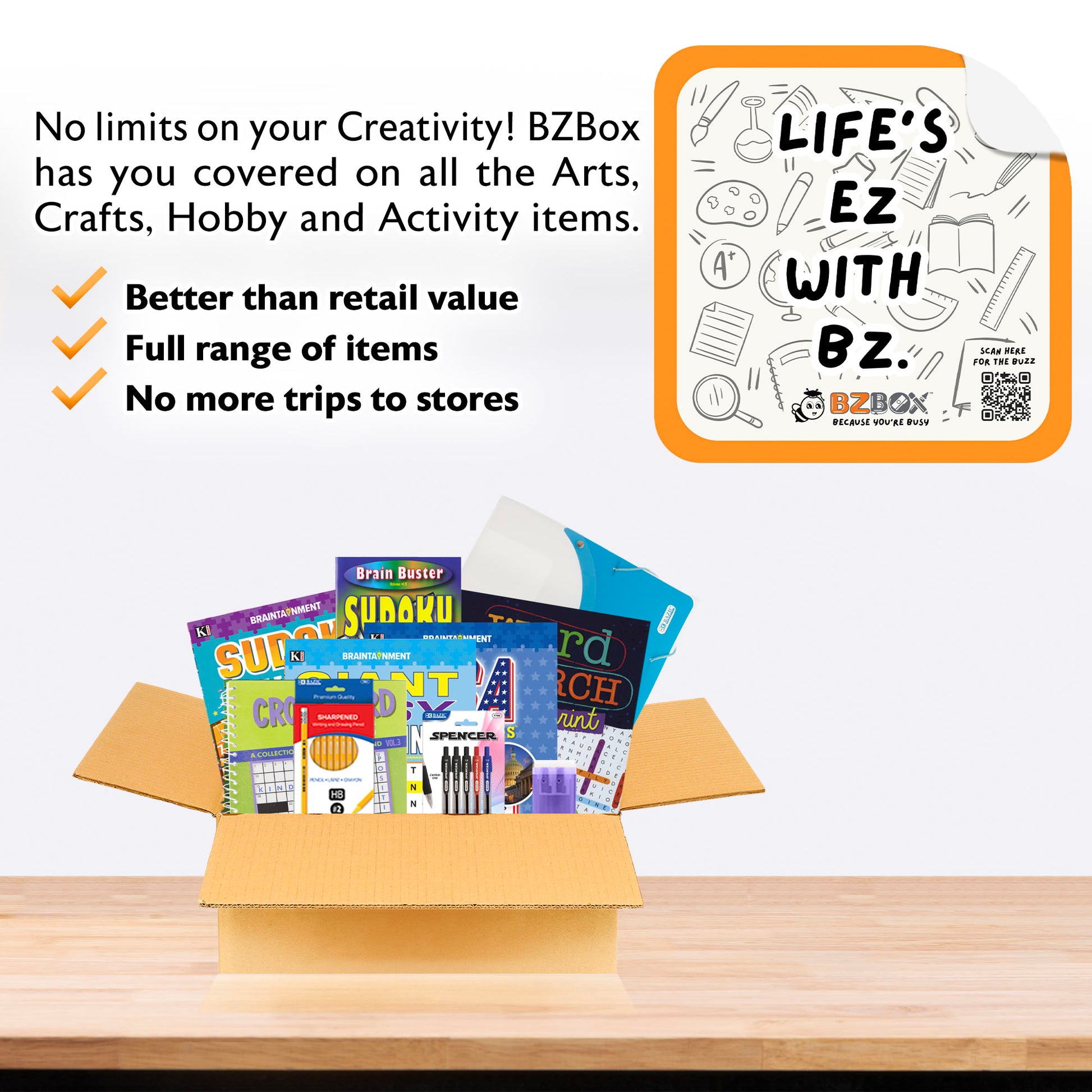 Teen and Adult Travel Activity Ensemble, Case Included, 10 items, MINI