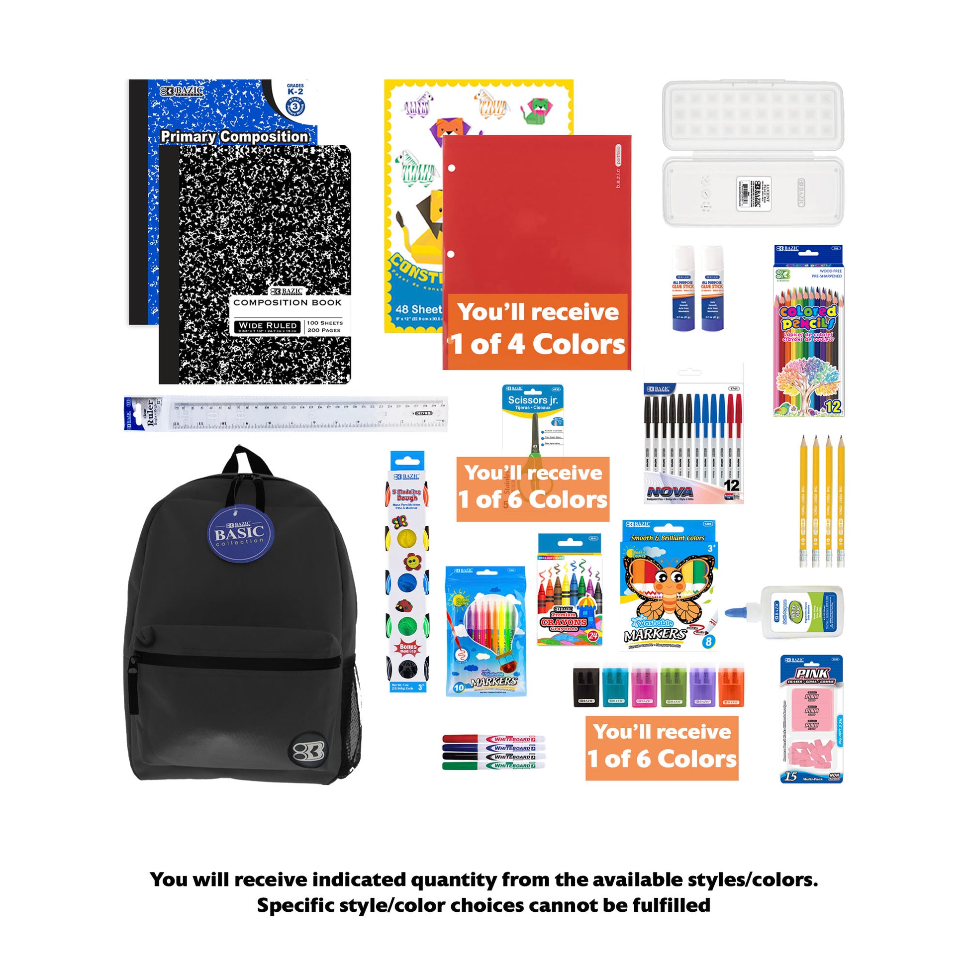 Back to School Kit, Grade 1, Std, Plus, US