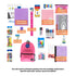 Back to School Kit, Grade 4, Girl, Plus, US - BZBox