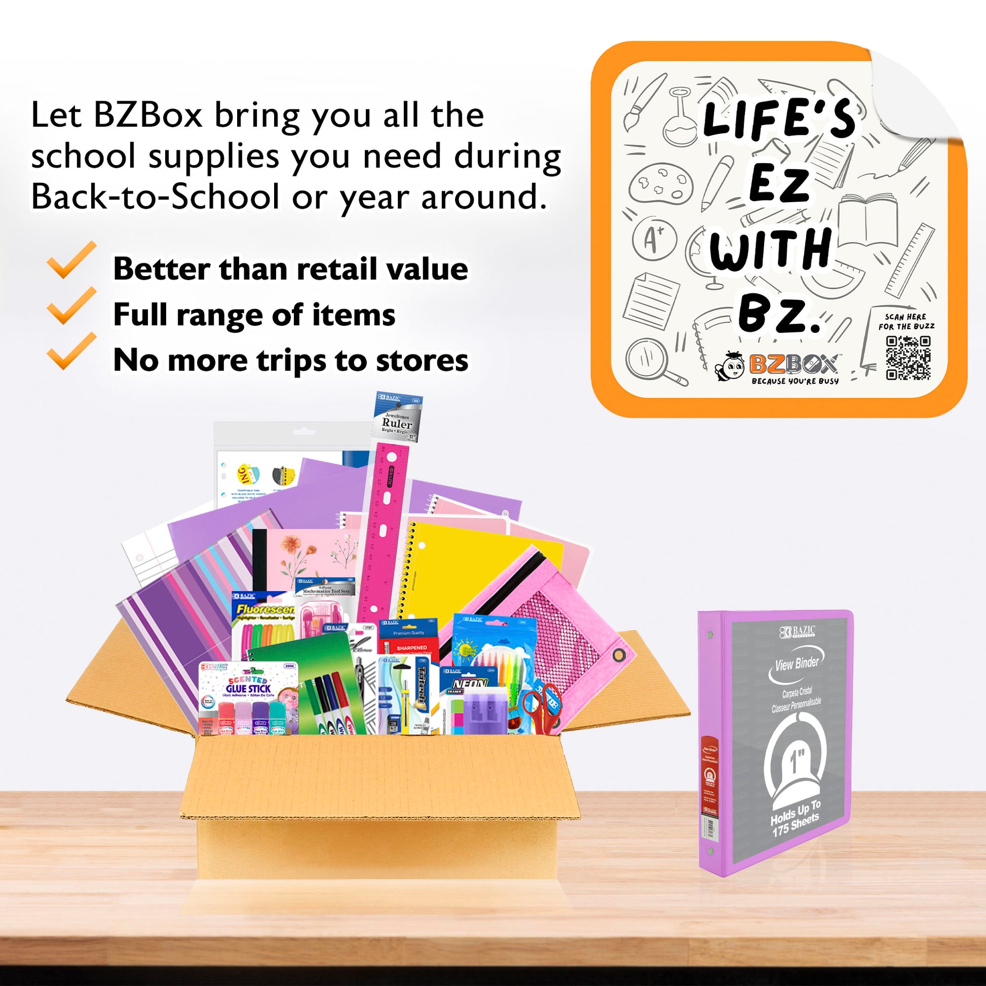 Back to School Kit, Grade 8, Girl, Plus, US