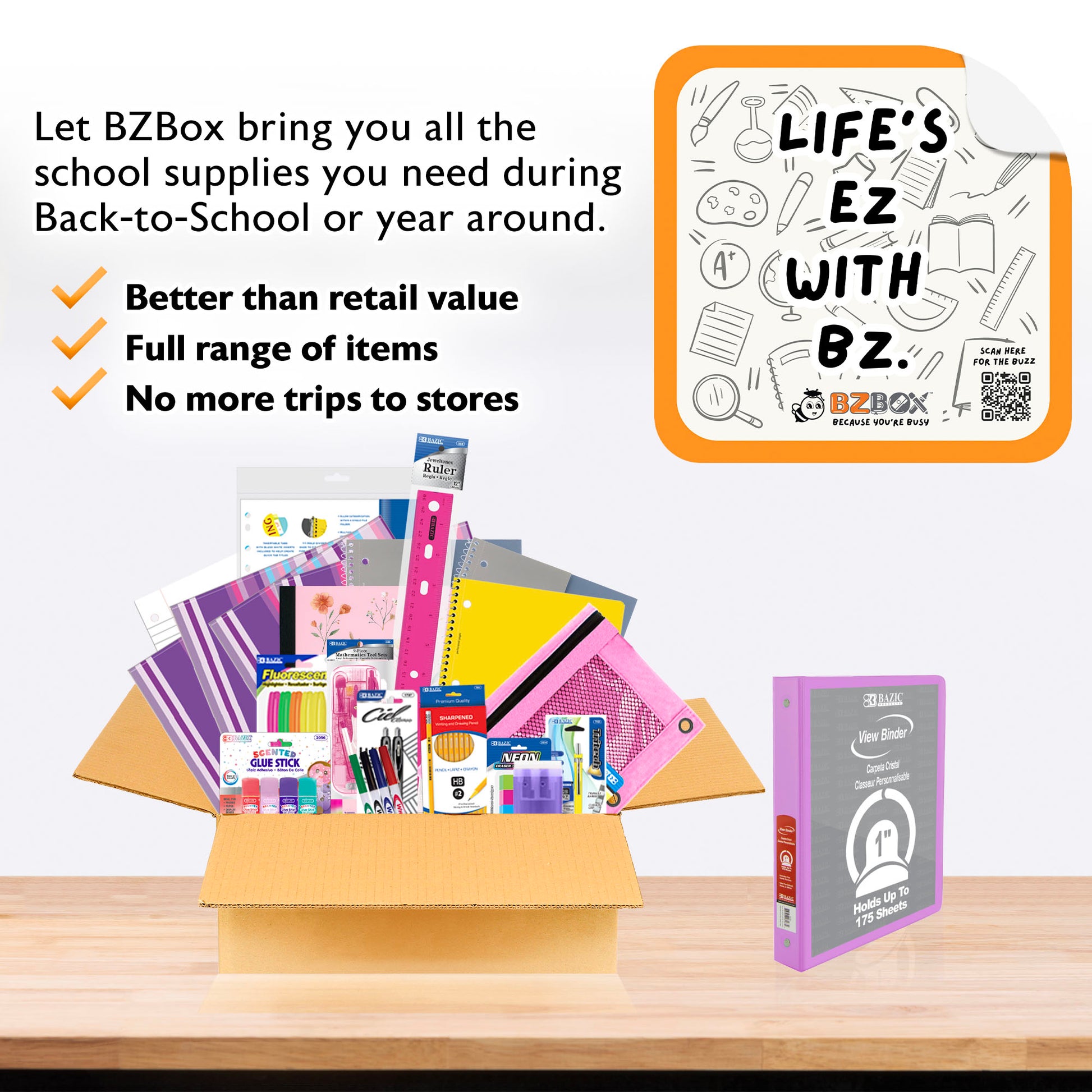 Back to School Kit, Grade 9, Girl, Plus, US