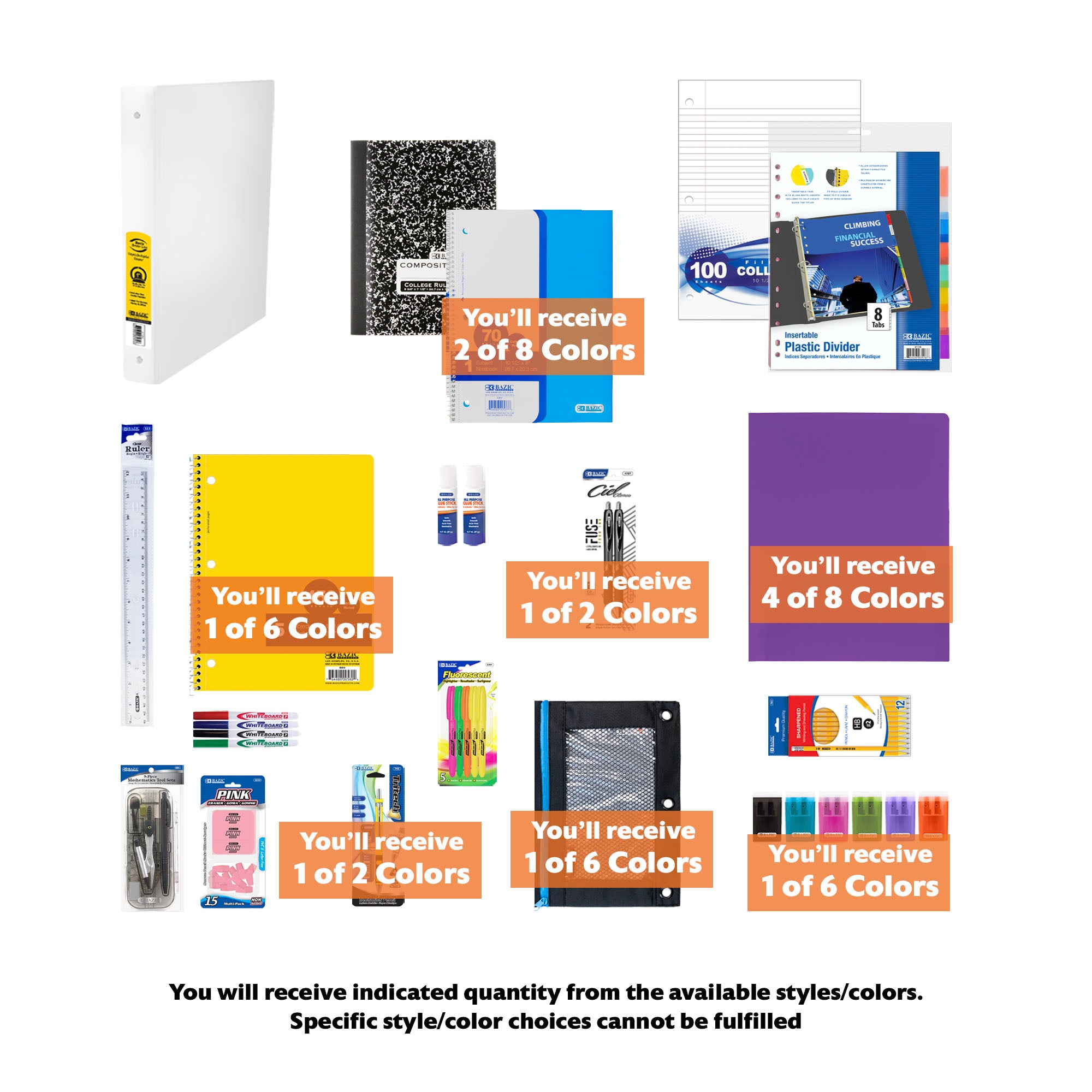 Back to School Kit, Grade 9, Std, Plus, US