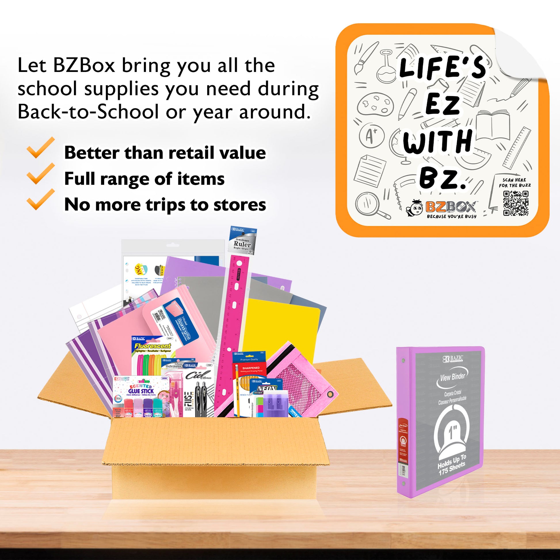 Back to School Kit, Grade 12, Girl, Plus, US