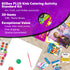 Kids coloring activity kit by BZ, girl-themed books, includes 20 art and activity items for children to enjoy creative play.